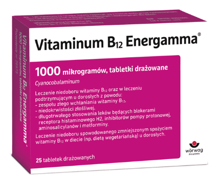 Leczenie niedoboru witaminy B12 – nowy lek z witaminą B12 dostępny bez recepty